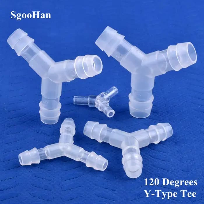 5 à 200 pièces, plastique de qualité alimentaire, 4 à 16 mm, ∠120 °   Connecteur en T de type Y pour
