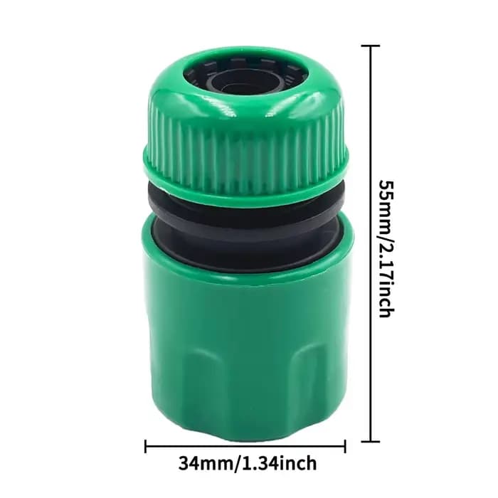 Joint de tuyau 1/2 ", connecteur à raccord rapide pour l'irrigation du jardin, lavage de voiture en 