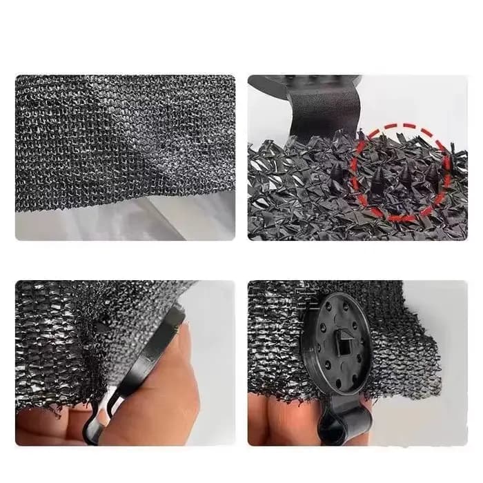 Pinces pour tissu d'ombrage, 100 pièces/50 pièces/20 pièces, œillets pour couverture en maille, tiss