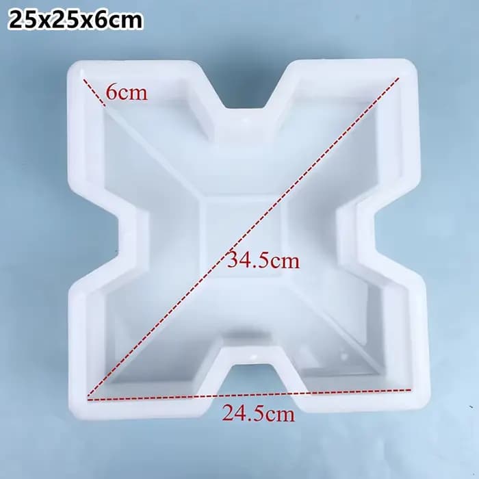 1 pièce Nouveau Moule à pavés en plastique 25x6cm pour pavés creux, dalles de jardin, pavés de march