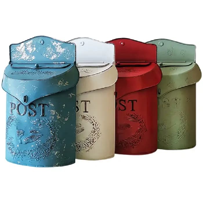 Boîte aux lettres d'extérieur Vintage pour cour, artisanat de décoration, boîtes aux lettres de sugg