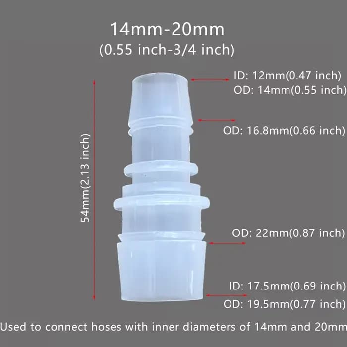 Connecteur de tuyau Flexible en plastique, réducteur de barbe, adaptateur de raccord, Joint d'épissu