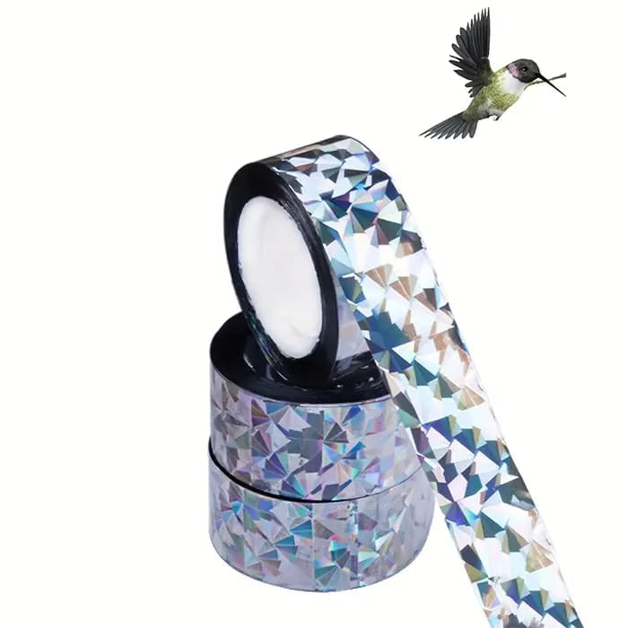 2.4CM de large 50M de Long Flash réfléchissant peur des oiseaux répulsif sonore répulsif pour pigeon