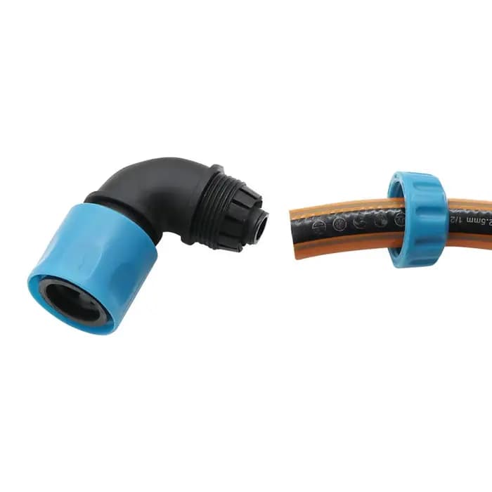 Connecteurs rapides coudés de tuyau 1/2 ", 2 pièces, tuyau de lavage de voiture d'irrigation de jard