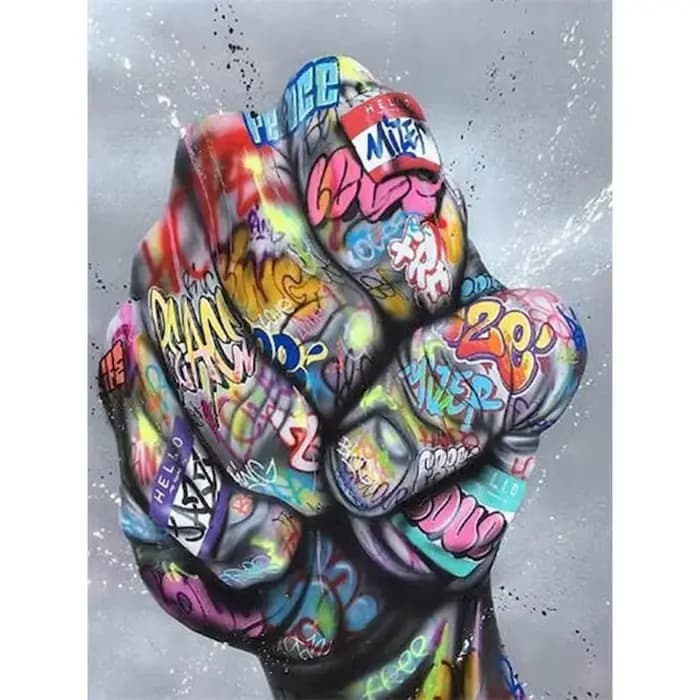 RUOPOTY-Peinture acrylique par numéros avec cadre, 60x75cm, peint à la main, bricolage, moderne, mur
