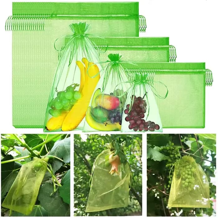 100 sacs de protection pour raisins, sacs en filet de jardinage, sacs agricoles pour la lutte antipa