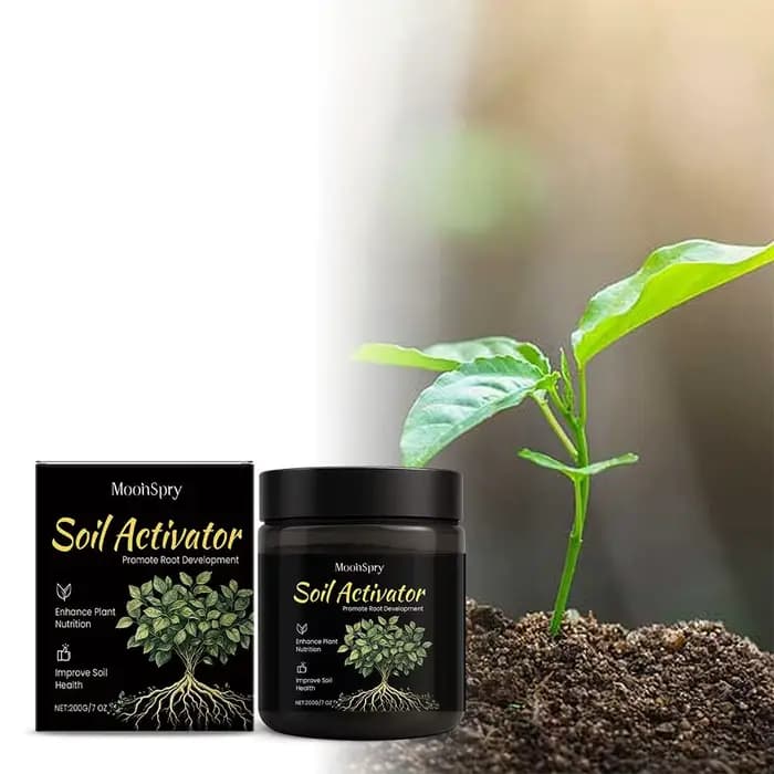 MoonSpry Activateur de Sol Puissant, Améliore la Consistance du Sol, Complément d'Engrais pour Fleur