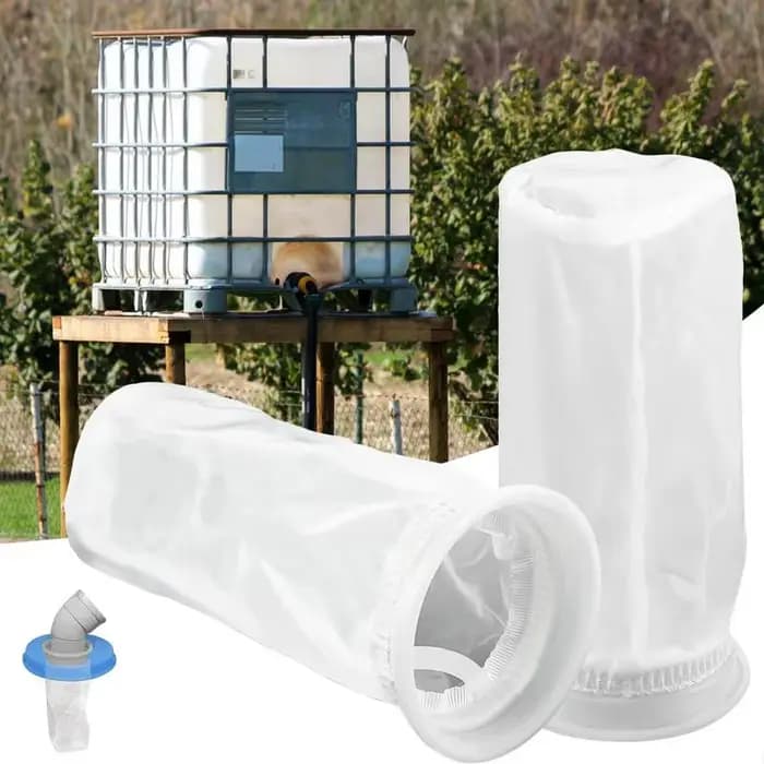 Filtre en Nylon pour réservoir d'eau IBC, 2 pièces, pour ventilation, couvercle de baril, fourre-tou