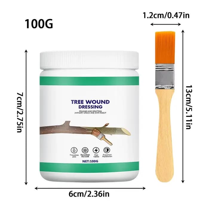 Pommade protectrice naturelle pour plaies d'arbres 100g – Pâte réparatrice pour écorces endommagées,