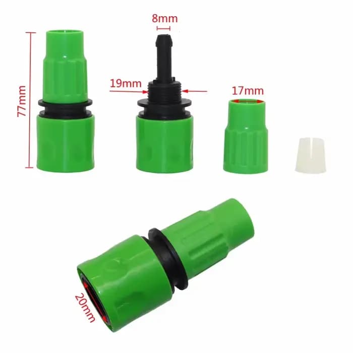 Irrigation de jardin 3/8 "tuyau télescopique connecteur rapide accessoires de pistolet à eau lavage 