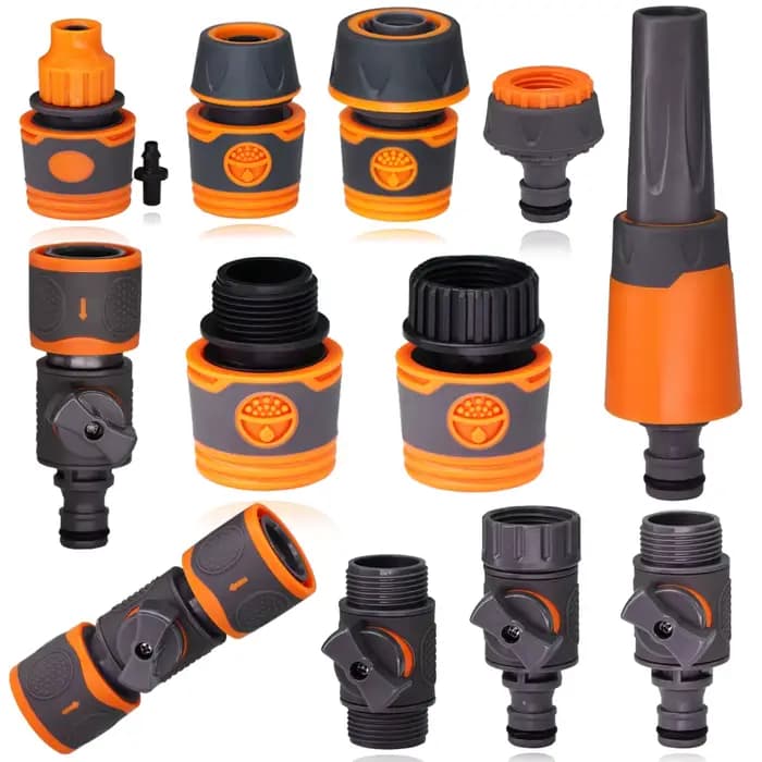 1/4 ''3/8'' 1/2 ''3/4'' tuyau connecteur rapide en plastique caoutchouc raccord adaptateur tuyau tuy