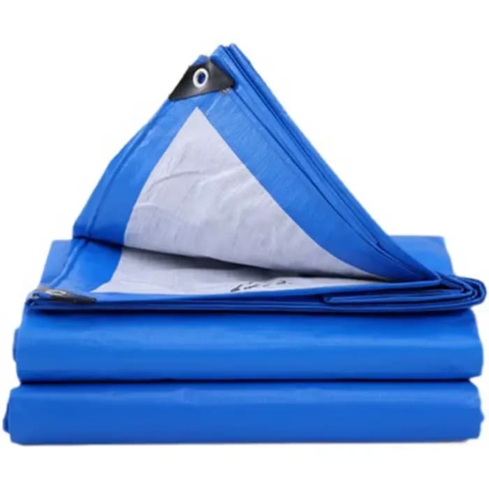 TarLII-Couverture en PE Bleu et Blanc pour Meubles de Jardin, Fleur, Étanche, Grill, Tente, Pet Hous