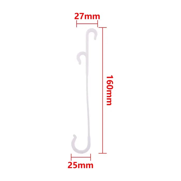 Crochet d'oreille en forme de J pour Support de tomate, 13/16cm, Clip de fixation pour légumes, rais