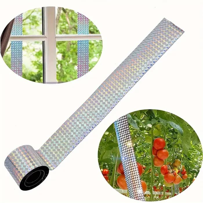 2.4CM de large 50M de Long Flash réfléchissant peur des oiseaux répulsif sonore répulsif pour pigeon