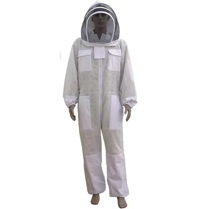 Costume apiculteur professionnel, 1 ensemble, combinaison Anti-moustique, fermeture éclair en métal,