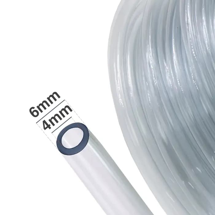 1-100M 1/4 ''Clair PVC Micro Jardin Irrigation Tuyau Souple 4/6MM Tube En Plastique Transparent Pomp