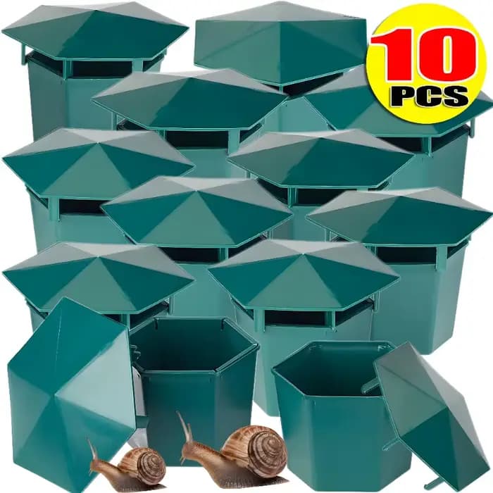 Piège à escargots en plastique réutilisable, 10/1 pièces, outils de Station d'appâts, Cage à limaces