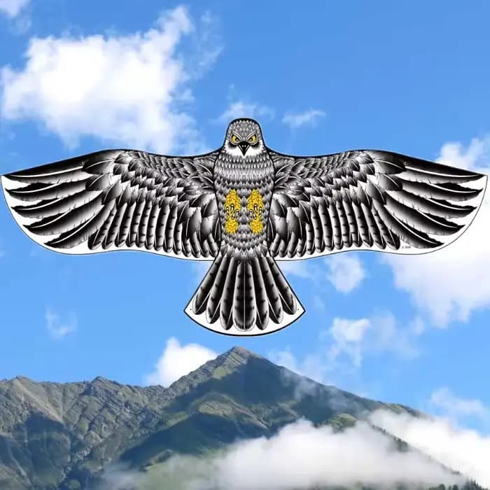 Émulation de faucon volant, cerf-volant, épouvantail d'oiseaux, répulsif d'oiseaux pour jardin, épou