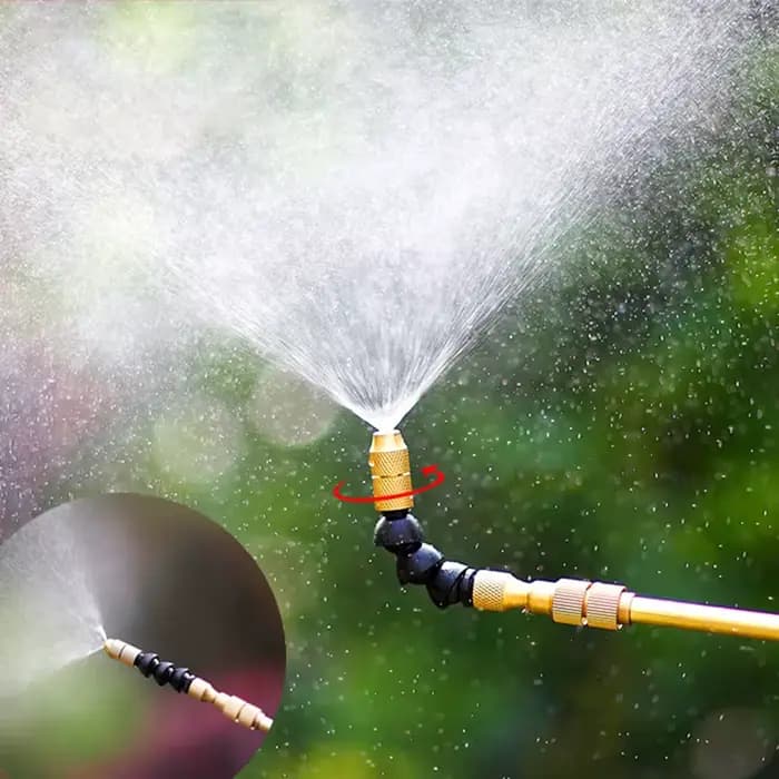 Buse de brumisation télescopique réglable en acier inoxydable, arroseur d'eau en plastique, pulvéris