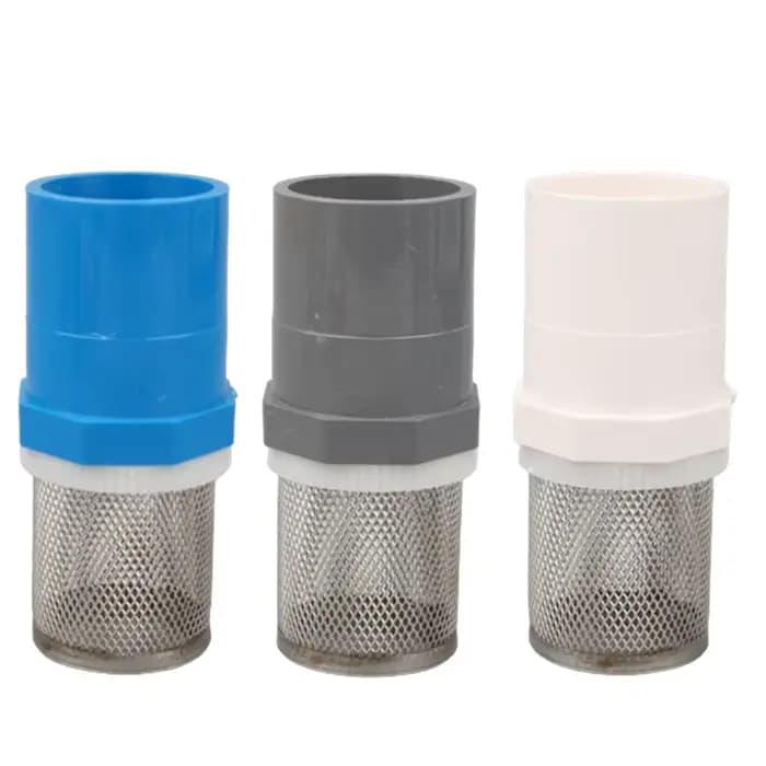 Filtre en PVC ID 20/25/32/40/50, pour pompe à eau d'irrigation de jardin, remplissage d'entrée, racc