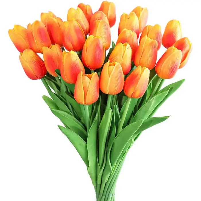 10 pièces fleur artificielle réaliste tactile tulipe Scrapbooking Vase décor à la maison mariage jar