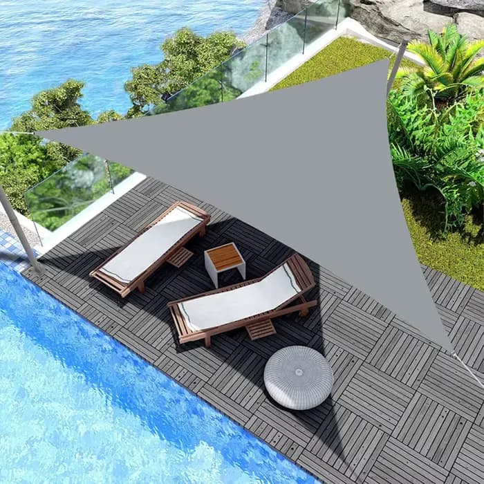 Voile d'ombrage triangulaire multi-tailles, imperméable, pour jardin extérieur, Patio, fête, protect