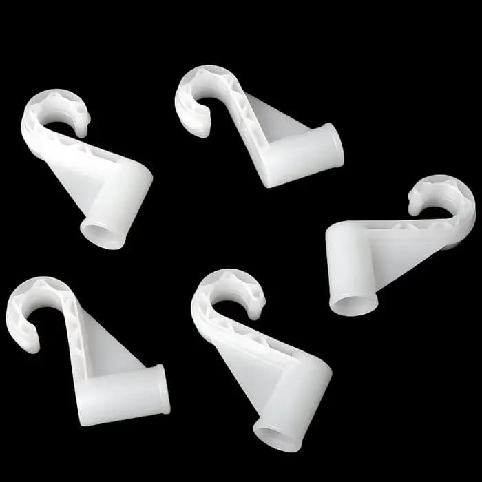 Crochet épais en plastique I.D 12 ~ 25mm, accessoires de garde-robe, fournitures de fête, tissu Simp