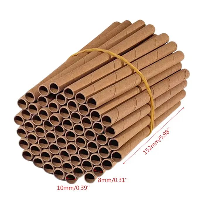 50 Tubes nidification pour pollinisateurs jardin, maison d'abeille, cadeau pour apiculteurs, livrais