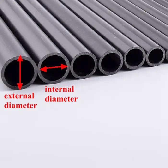 Tuyau d'eau en PVC noir ID 2mm-16mm, longueur 50cm, Tube dur creux, accessoires d'irrigation de jard