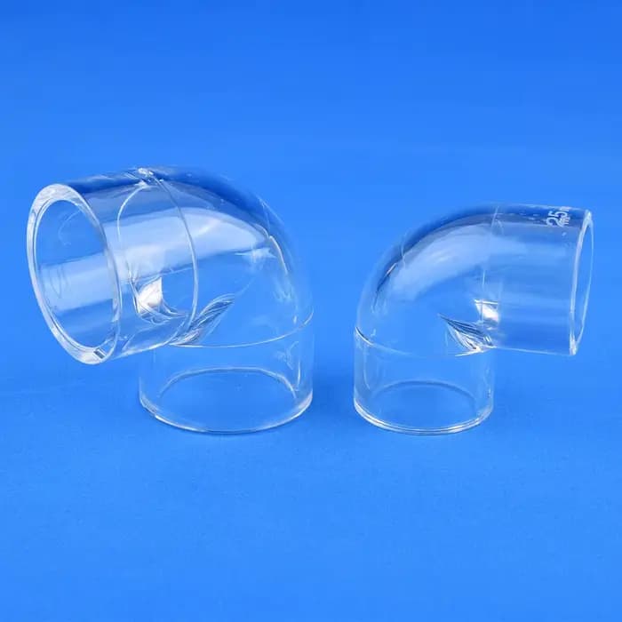 16~50mm Acrylique 90 °   Raccords de tubes transparents coudés, connecteur de tuyau d'eau d'aquarium