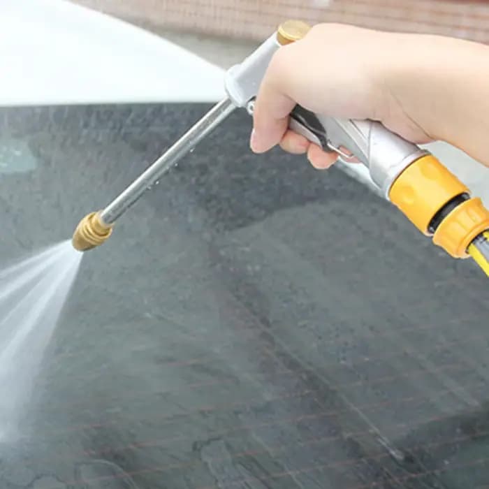 Pistolet pulvérisateur de jardin haute pression réglable avec buse en laiton robuste pour arrosage d