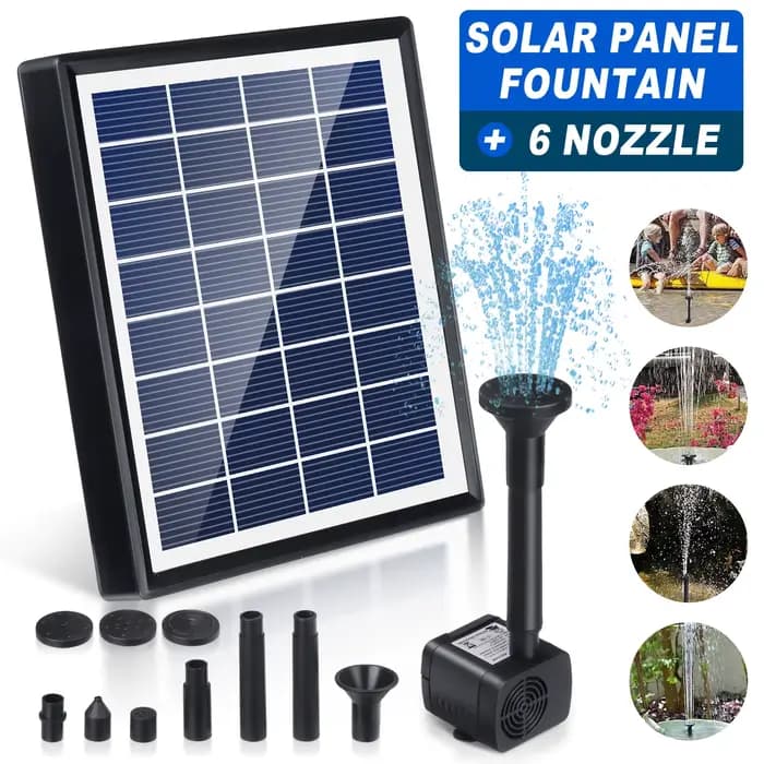 Mini pompe de fontaine à panneau solaire, kit de panneau d'alimentation, pompe à eau pour piscine de