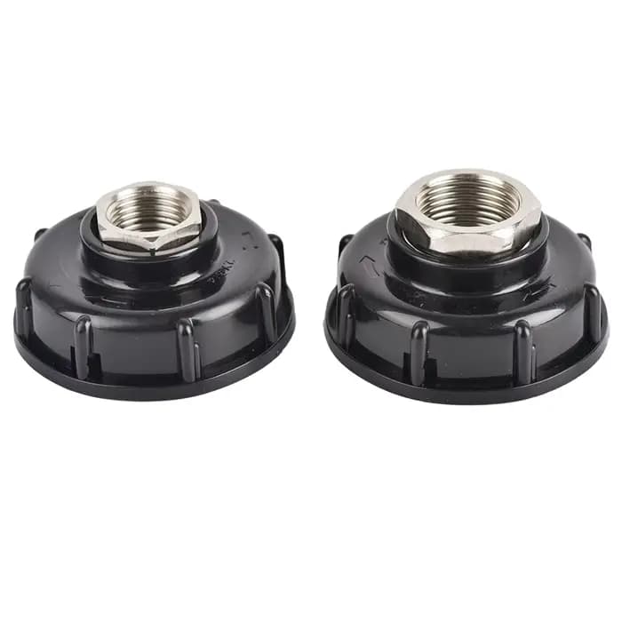Adaptateur d'Eau IBC à Filetage Grossier S60x6, Précieux, 1/2 Pouces, 3/4 Pouces, Mâle Femelle, Sort