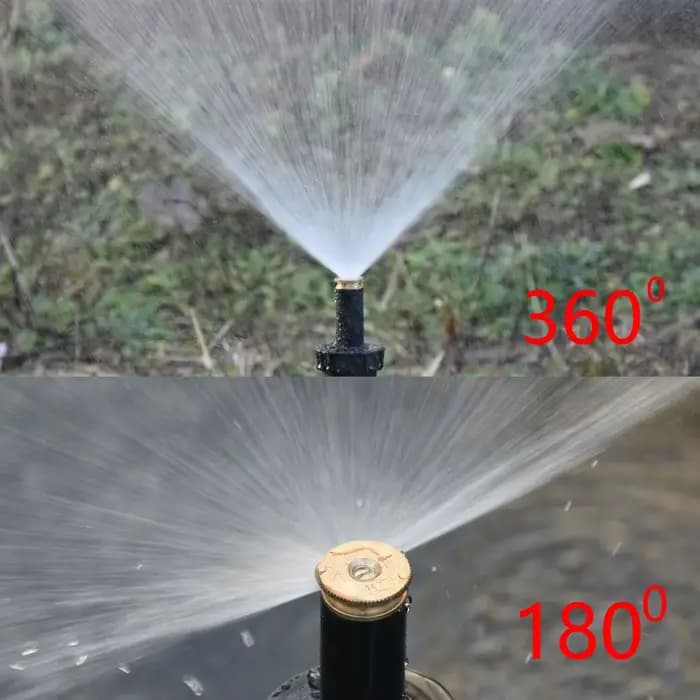 Arroseur Popup pour pelouse et jardin, 90/180/360 degrés, buse de réfraction agricole pour l'arrosag