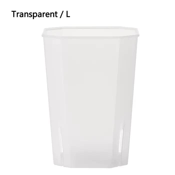 Pot de fleur en plastique à trou latéral, pots carrés octogonaux, pots de fleurs succulentes en rési