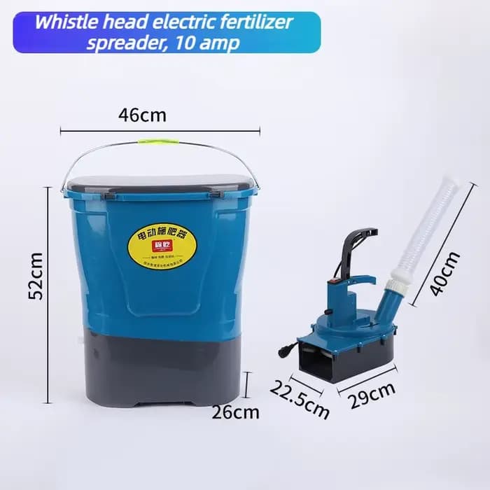 Épandeur d'engrais électrique 25L, épandeurs à dos agricoles, machine d'application d'engrais automa