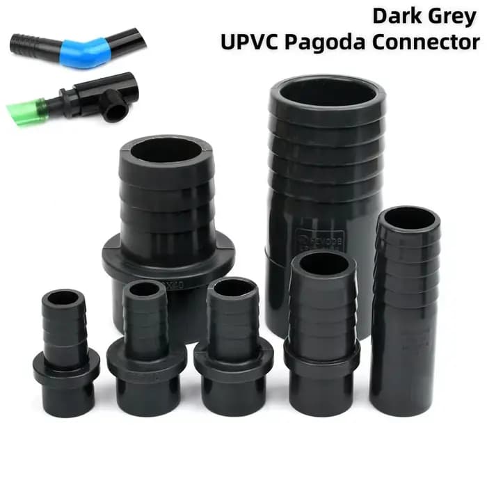 Connecteur pagode en PVC, diamètre extérieur 20/25/32/40/50/63 à 8~60mm, adaptateur de tuyau d'irrig