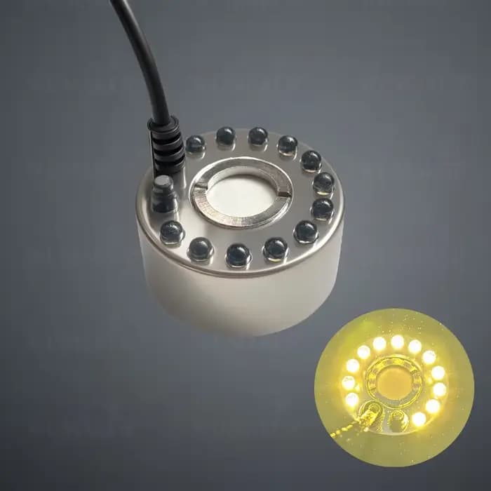 Générateur de Brouillard Ultrasonique 24V, Atomiseur Nébuliseur, Brumisateur, Lumière Chaude, Décora