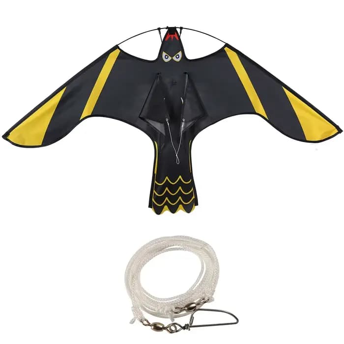 Faucon volant cerf-volant répulsif à oiseaux, décoration d'épouvantail, lutte antiparasitaire extéri