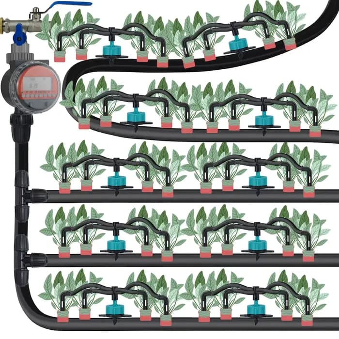 KESLA-Kit de système d'irrigation goutte à goutte pour serre, tuyau en PVC 8H, perforateur de jardin