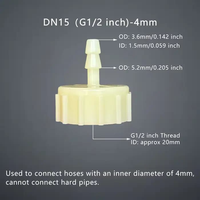 Connecteur de tuyau femelle G1/2 pouces DN15, filetage intérieur, accessoires de pompe à eau, raccor