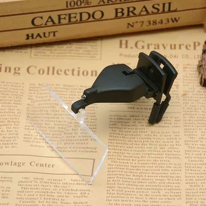 Loupes de lunettes 1.5X 2.5X 3.5X avec éclairage loupe de troisième main Lupas avec Clip pour répare