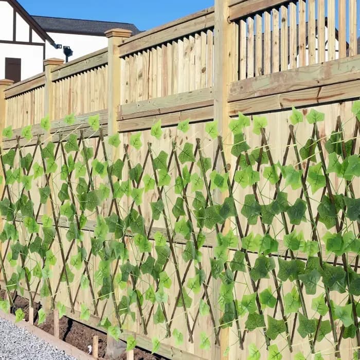 Clôture de confidentialité en lierre artificiel, 6 pièces/ensemble, criblage de jardin, treillis ext