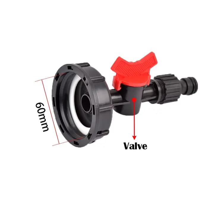 Valve de Déroutage à Filetage Femelle de 3/4 Pouces, Adaptateur de Vidange IBC, Raccords de Bec, Out
