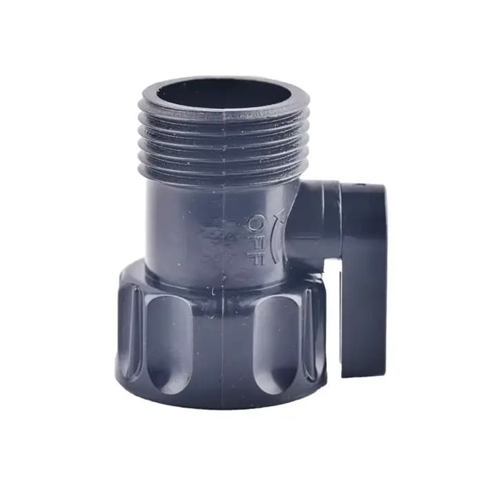 Valve de Déroutage à Filetage Femelle de 3/4 Pouces, Adaptateur de Vidange IBC, Raccords de Bec, Out