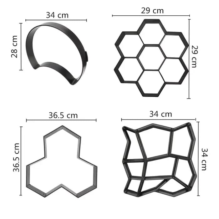 Moule de chaussée pour promenade de jardin, bricolage, pavage manuel, brique de ciment, pierre de ro
