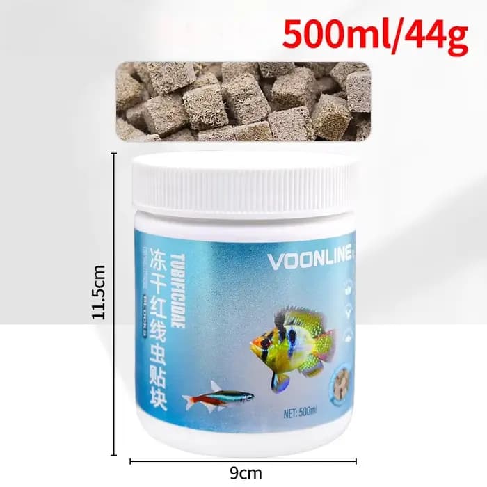 Bloc de pâte Nematode rouge lyophilisée, ver de terre en coton, ver rouge, nourriture pour poissons,