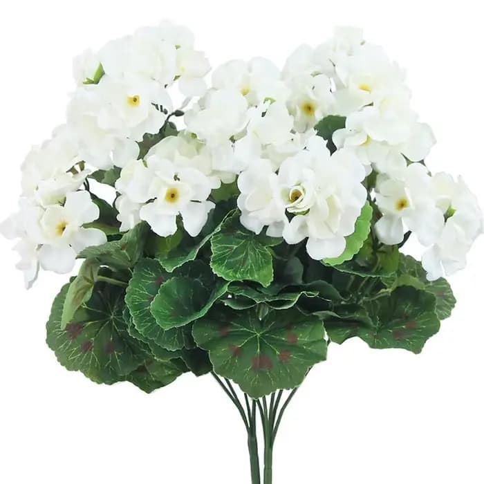 Fleurs artificielles bégonia fleur mariage nuptiale bouquets maison chambre table jardin extérieur b