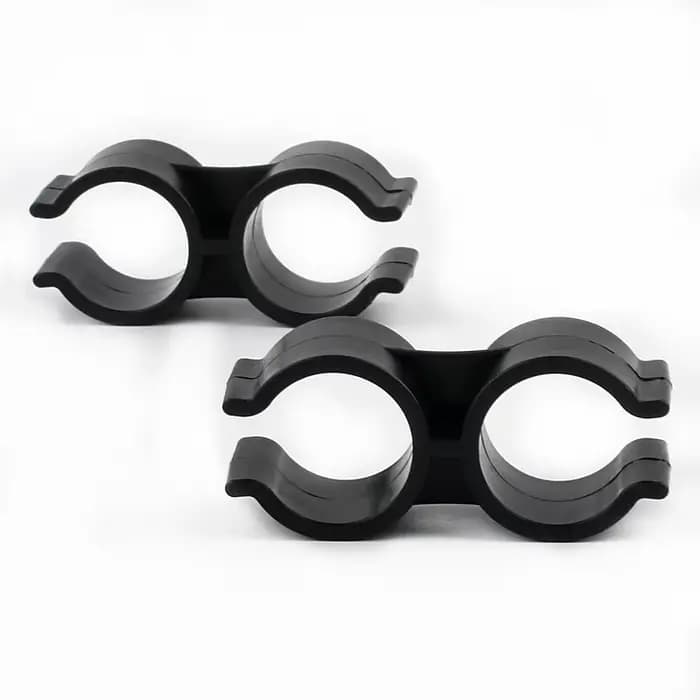 Collier de serrage Double en PVC de type U, 20mm 25mm, Support de Tube d'eau de jardin, raccords d'i
