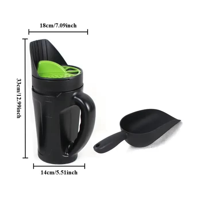 Épandeur portatif, semoir d'engrais de graines de jardin, épandeur manuel Portable réglable, épandeu